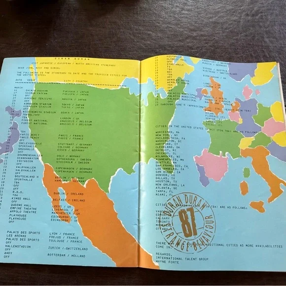 DURAN DURAN WORLD TOUR
1987 JAPAN PROGRAM BOOK
STRANGE BEHAVIOR - Picture 11 of 11